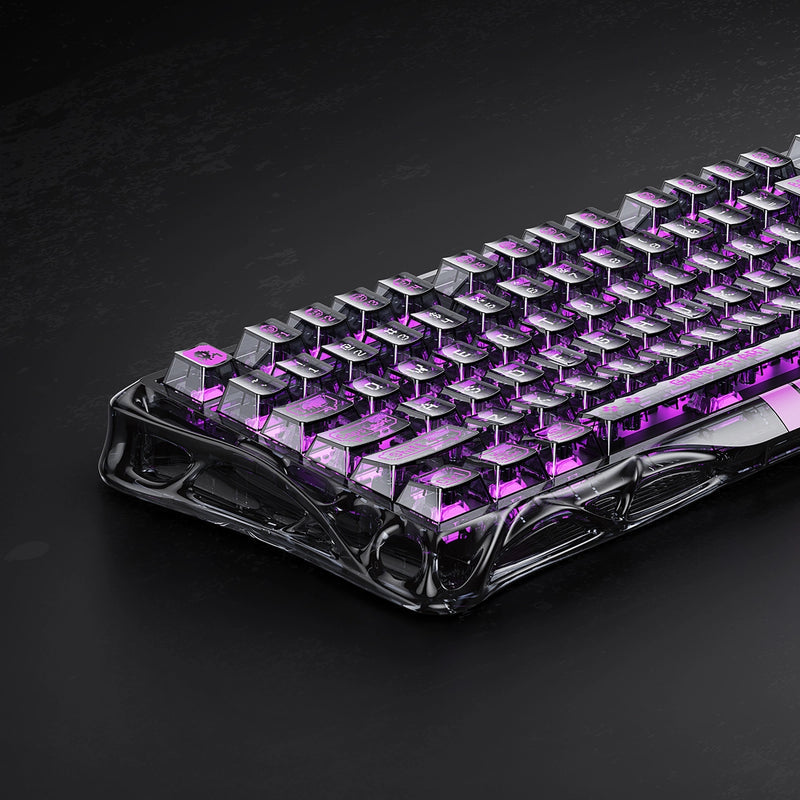 GravaStar Mercury V75 Lite 75% Hall Effect Magnetic Switch Gaming Keyboard - Transparent Black