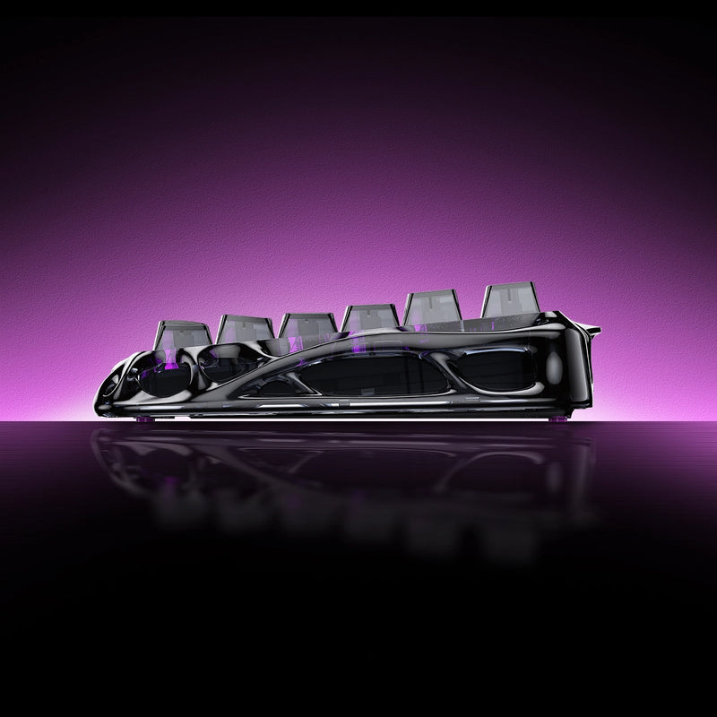 GravaStar Mercury V75 Lite 75% Hall Effect Magnetic Switch Gaming Keyboard - Transparent Black