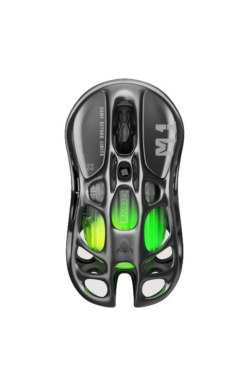 GravaStar Mercury M1 Pro Wireless Gaming Mouse - Gunmetal gray