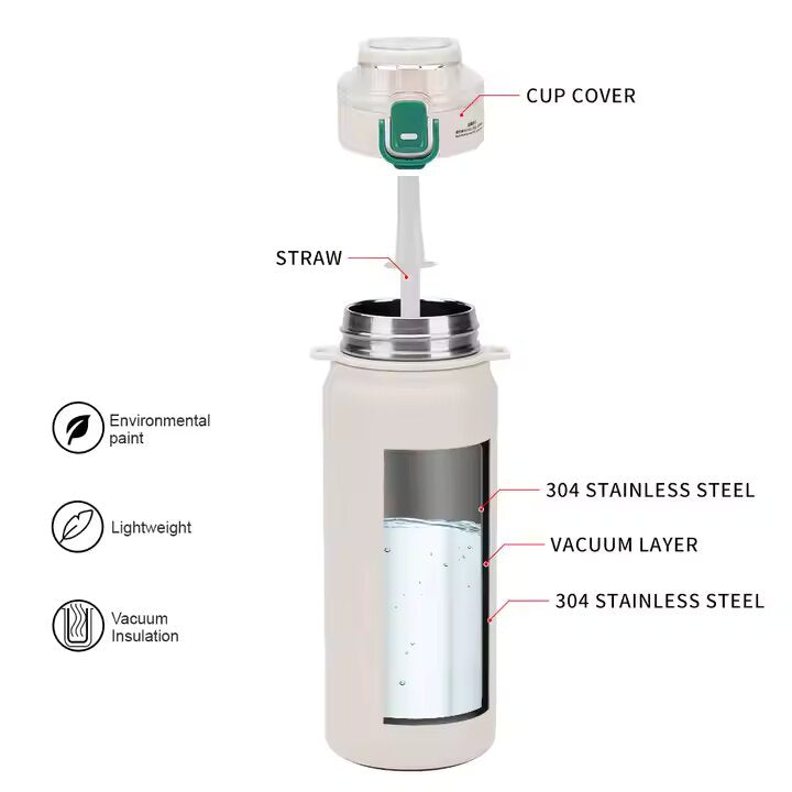 Dkadi Vaccum Bottle Model 7055 Size 650ML - Pink