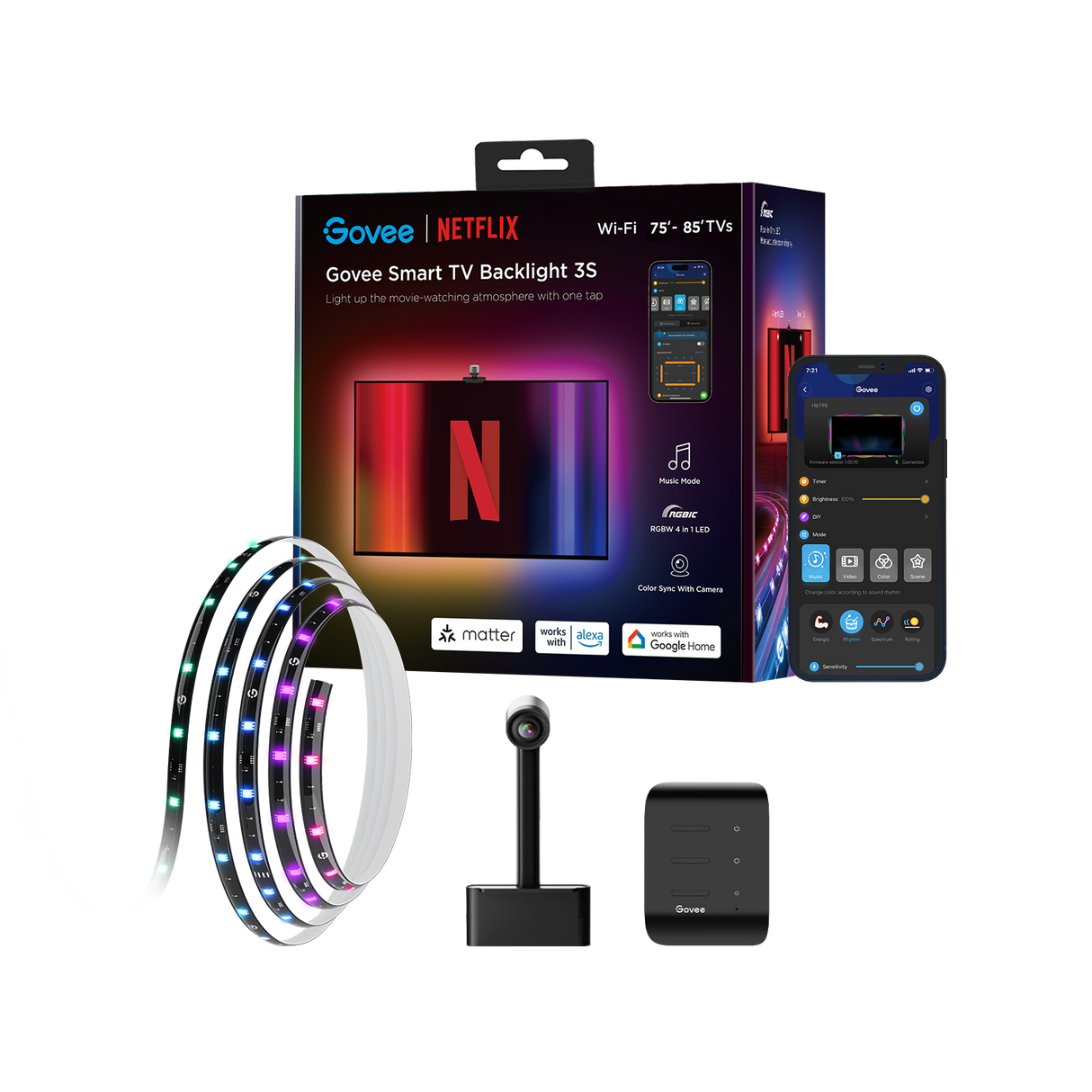 Govee TV Backlight 3S (75~85 inch) NETFLIX CO-BRANDING (H6098SD2)