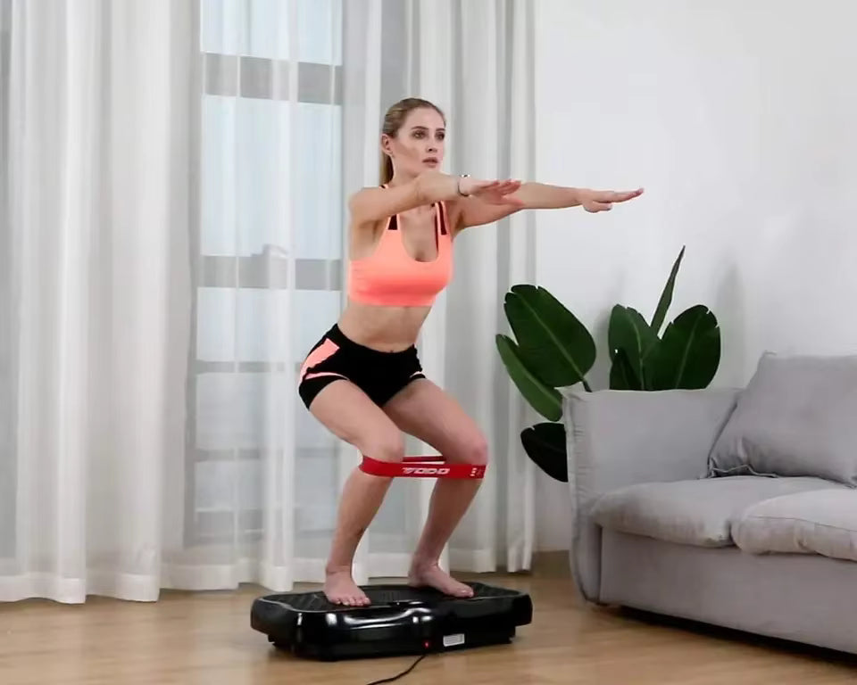 Black Bull Full Body Vibration Platform Crazy Fit Massage Exercise Machine, 150 kg Capacity - UMFM117