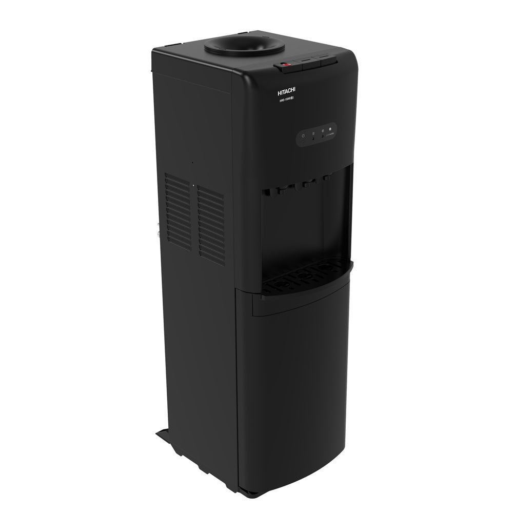Hitachi Top Loading 3 Taps Water Dispenser with Cabinet, HWD-15000(B) - Black