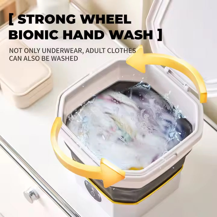 Mini Foldable Washing Machine with Compact Design for Home & Outdoor Use - 6.6 Litre Capacity