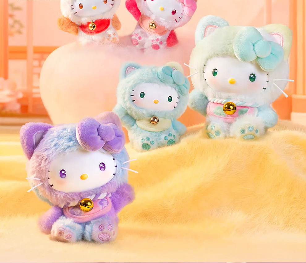 Hello Kitty Style Meow Blessing Series Plush Relaxing Toy Mi (Blind Box) - 25MR-018
