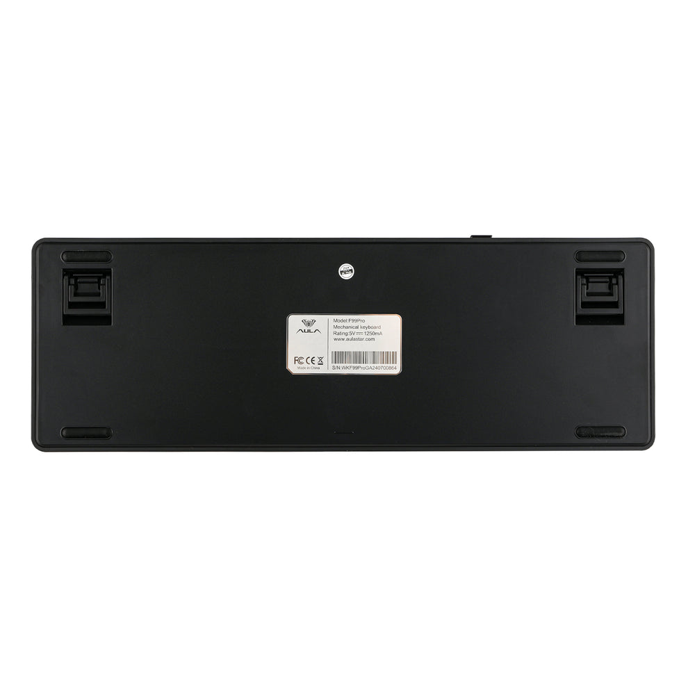 AULA F99Pro 96% Gasket-Mounted Triple-Mode Mechanical Keyboard with Knob, Nimbus switch V3 - Gradient Grey