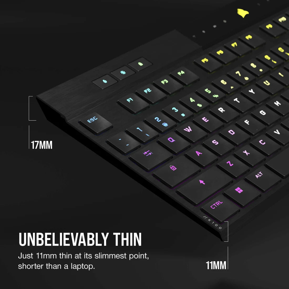 CORSAIR K100 RGB AIR Wireless Ultra-Thin Mechanical Gaming Keyboard