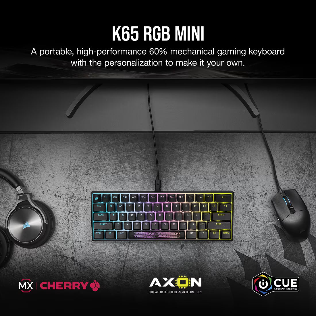Corsair K65 Mini MX Red Mechanical Keyboard