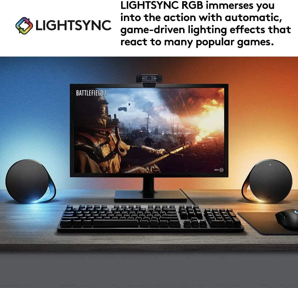مكبرات صوت بلوتوث للألعاب لوجيتك G560 لايت سينك RGB 2.1