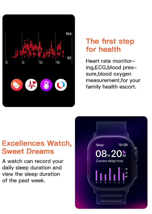 Smart 4G SIM Card Android Smartwatch with Camera & Fitness Tracker