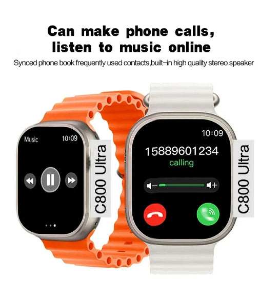 Smart 4G SIM Card Android Smartwatch with Camera & Fitness Tracker