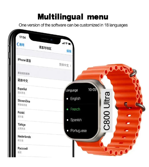 Smart 4G SIM Card Android Smartwatch with Camera & Fitness Tracker