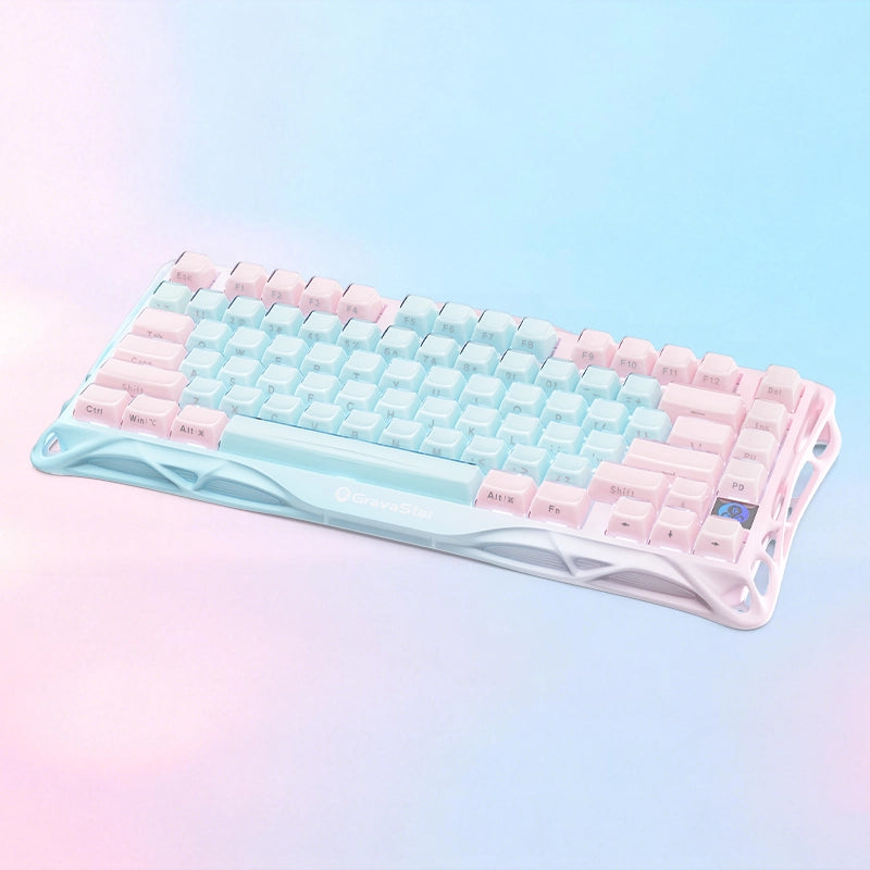 GravaStar Mercury K1 LITE 75% Wireless Mechanical Gaming Keyboard - Aurora Mist