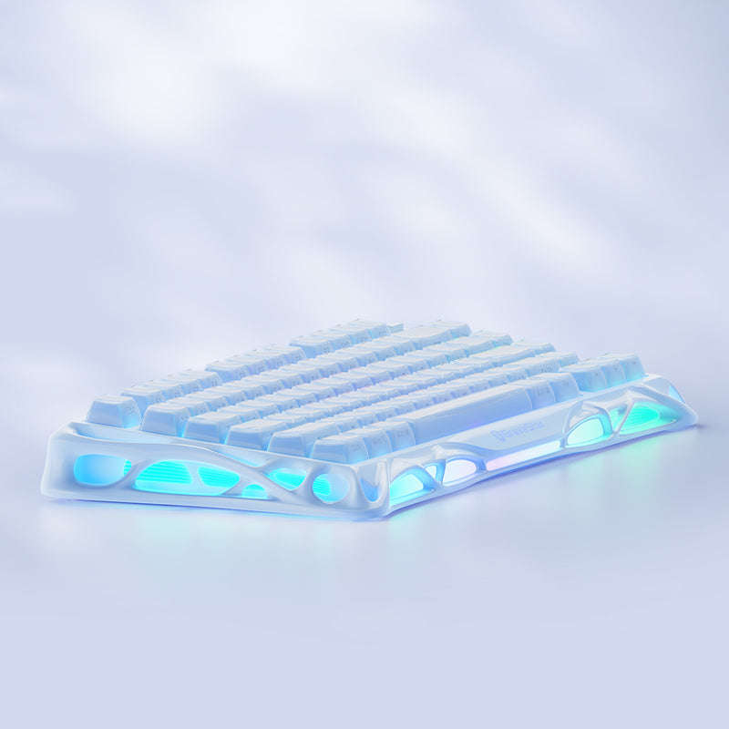 GravaStar Mercury K1 75% Wireless Mechanical Gaming Keyboard_Special Edition - Ice Blue