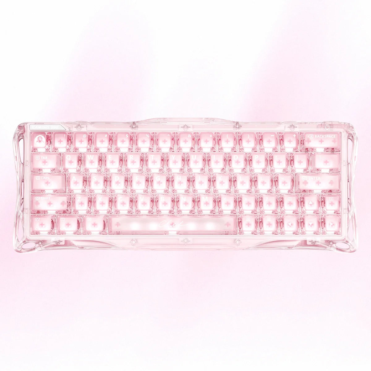 GravaStar Mercury V60 60% Hall Effect Magnetic Switch Gaming Keyboard - Crystal Rose