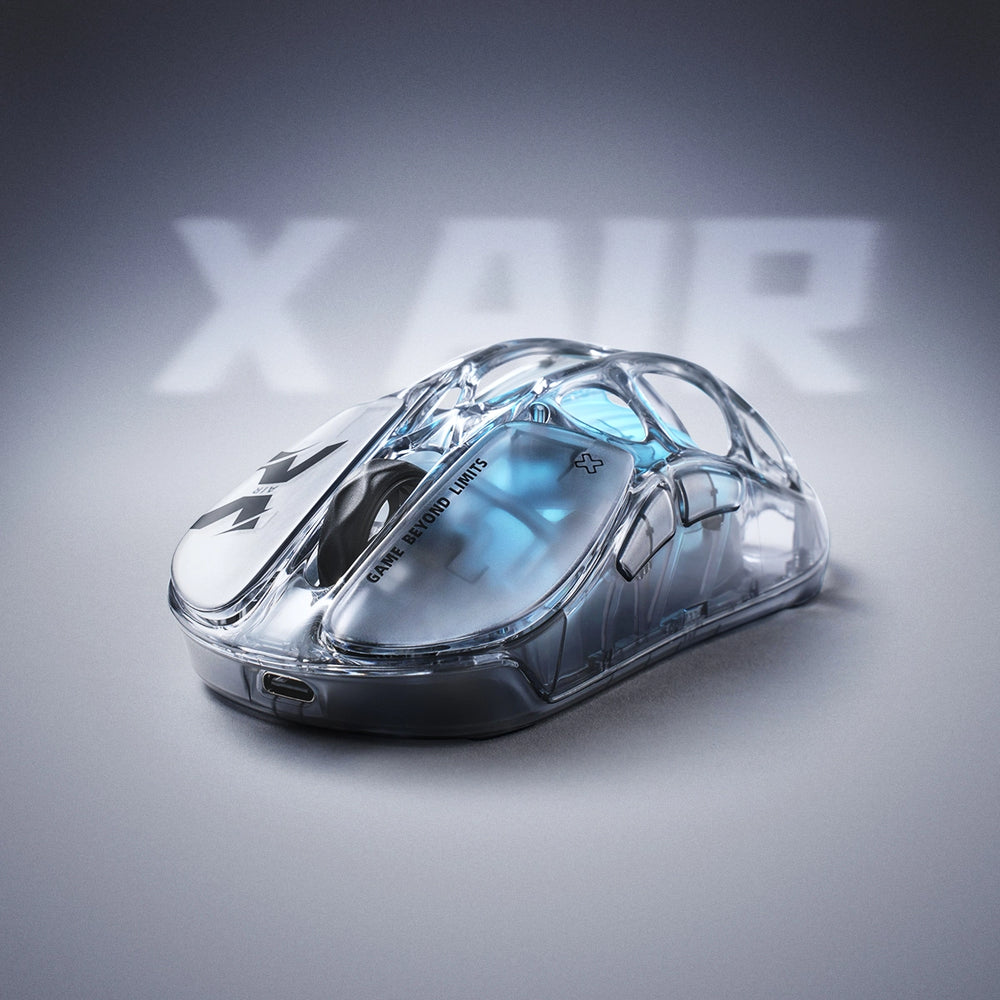 GravaStar Mercury X Air Wireless Gaming Mouse With 8K Dongle - Onyx Crystal