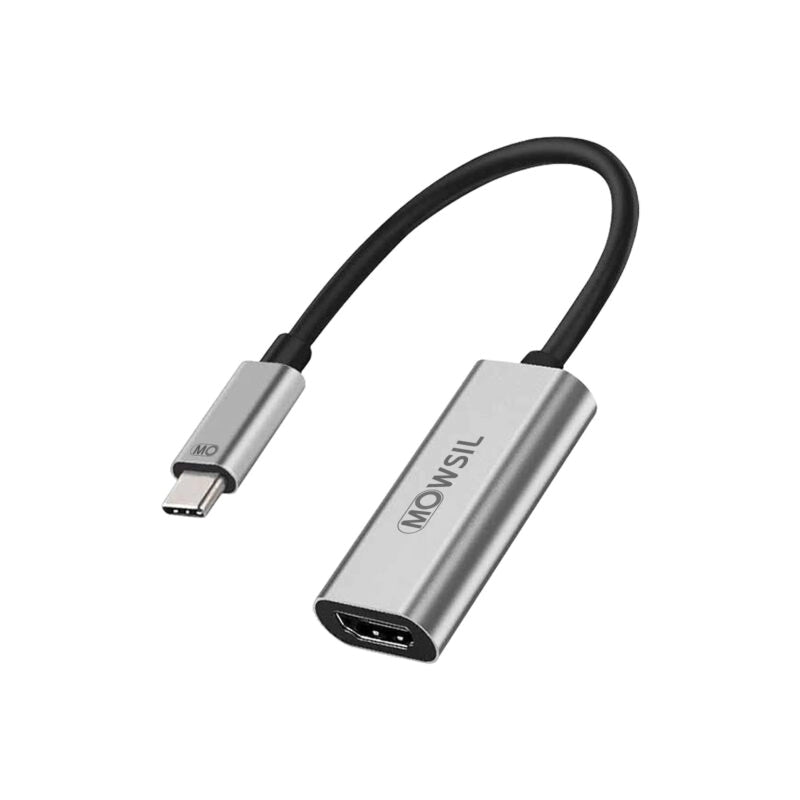 محول موسيل من USB-C إلى HDMI - يدعم دقة 4K بمعدل 60 هرتز، مصنوع من سبائك الألومنيوم، محول عالي السرعة لأجهزة ماك بوك واللابتوب و iPad