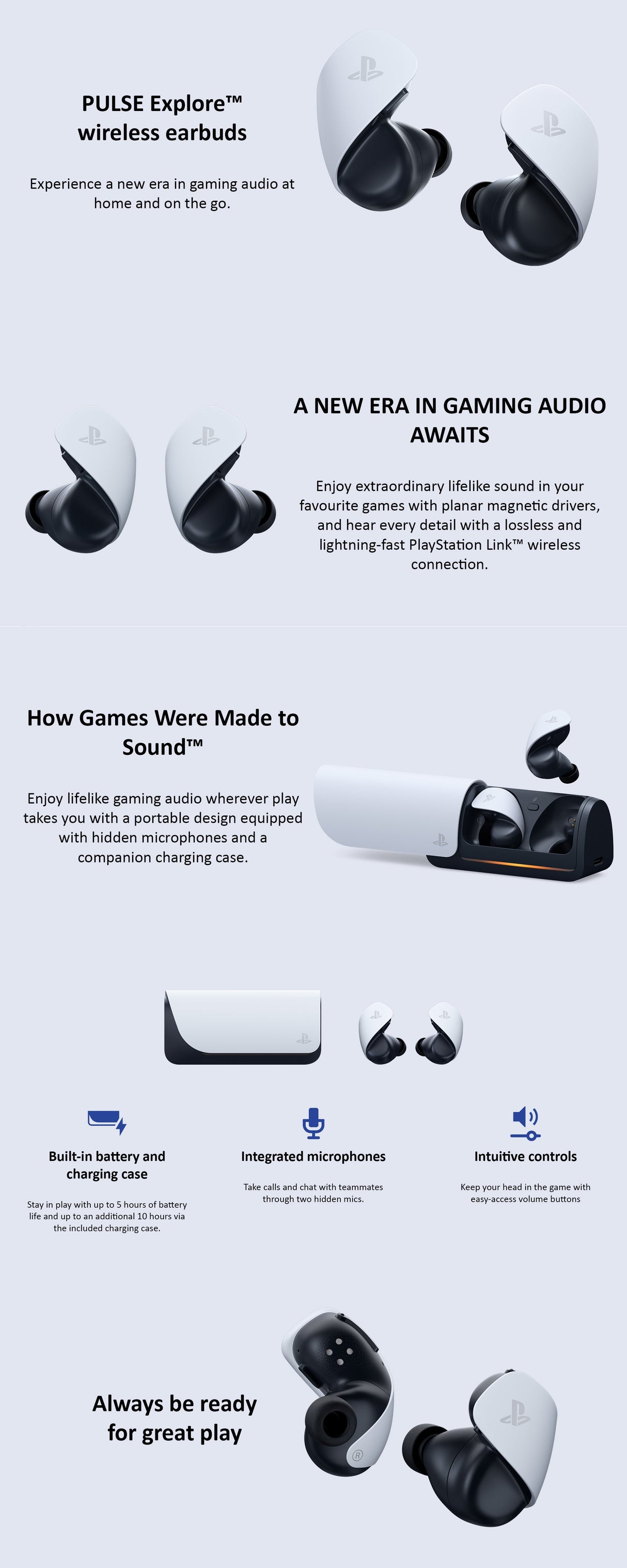PlayStation Pulse Explore Wireless Earbuds