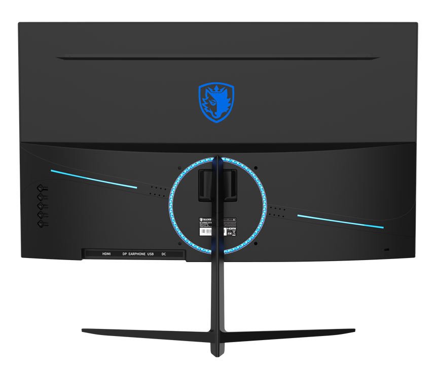 Sades NC-Pelagia SC-CJ04F24B, 24" FHD 1920x1080, 200Hz, 0.5ms, HDMI 2.1, VA, Curved Gaming Monitor - Black