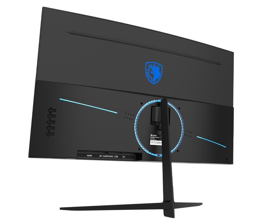 Sades NC-Pelagia SC-CJ04F24B, 24" FHD 1920x1080, 200Hz, 0.5ms, HDMI 2.1, VA, Curved Gaming Monitor - Black