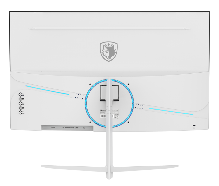 Sades NC-Pelagia SC-CJ04F24W, 24" FHD 1920x1080, 200Hz, 0.5ms, HDMI 2.1, VA, Curved Gaming Monitor - White