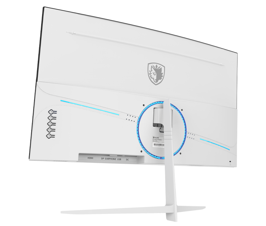 Sades NC-Pelagia SC-CJ04F24W, 24" FHD 1920x1080, 200Hz, 0.5ms, HDMI 2.1, VA, Curved Gaming Monitor - White