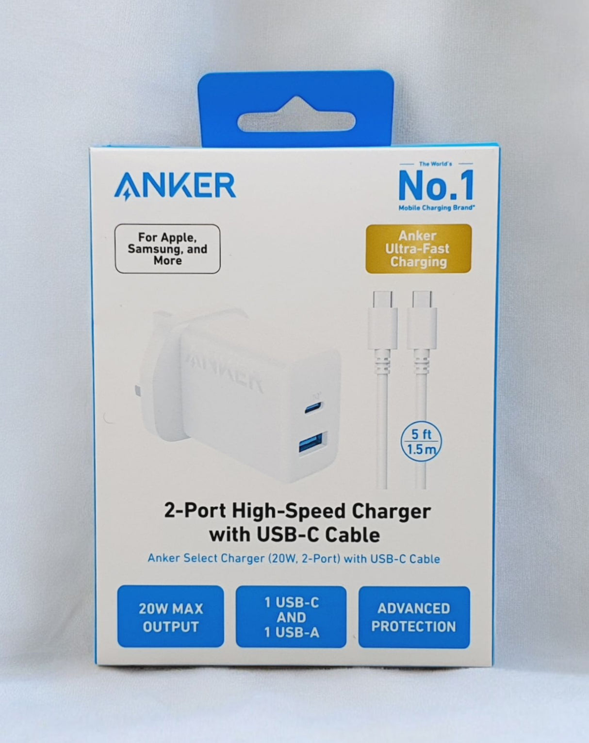 Anker Select Charger (20W, 2-Port) -White A2348K21
