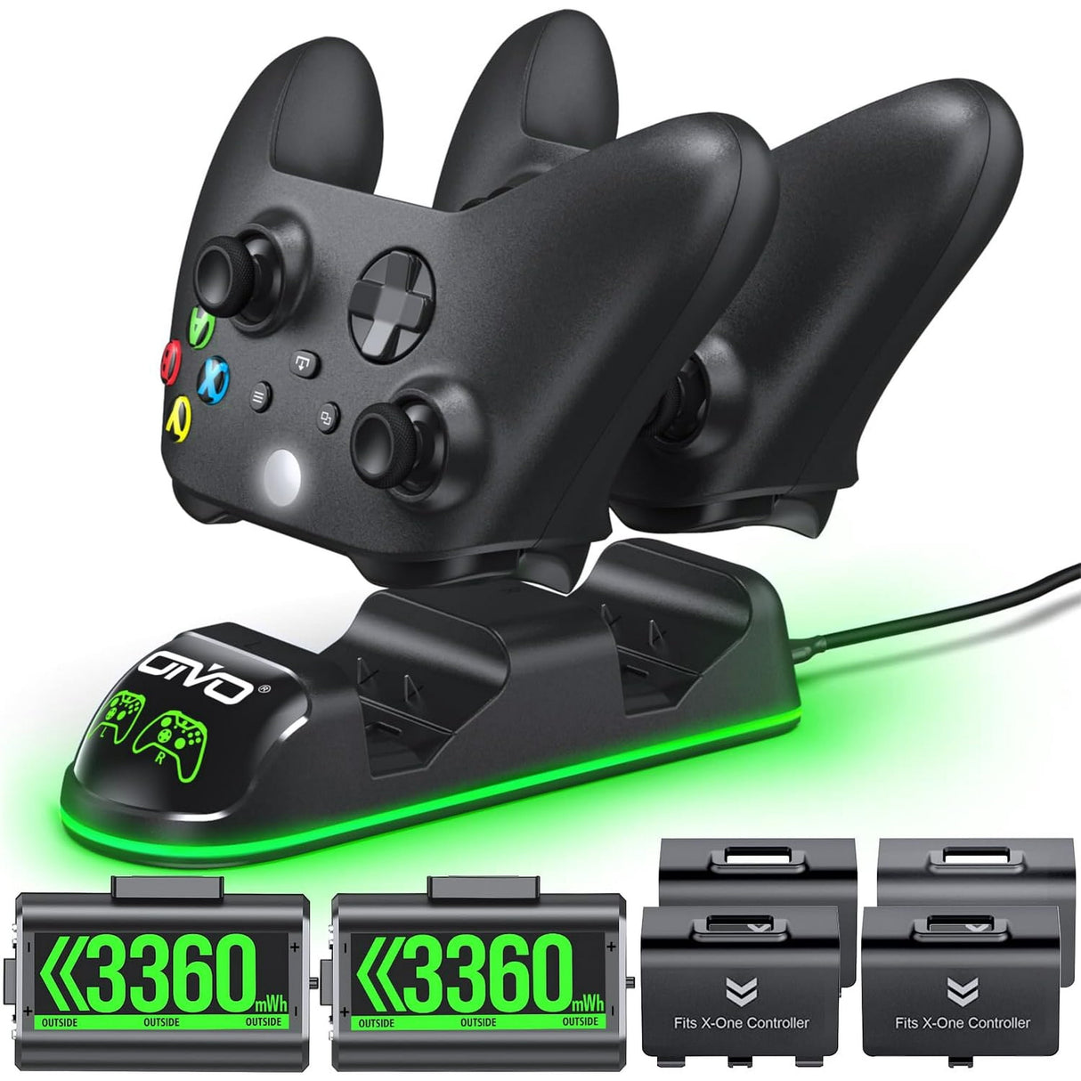 OIVO Xbox One/S/X/Elite Controller Charger
