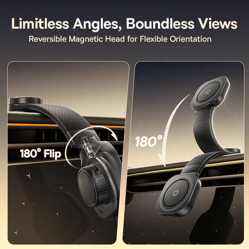 Baseus PrimeTrip C03Pro Magnetic Wireless Car Charger Mount - Cosmic Black