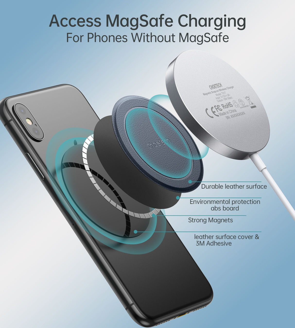 Choetech Model T517 15W MagLeap Magnetic Wireless charger