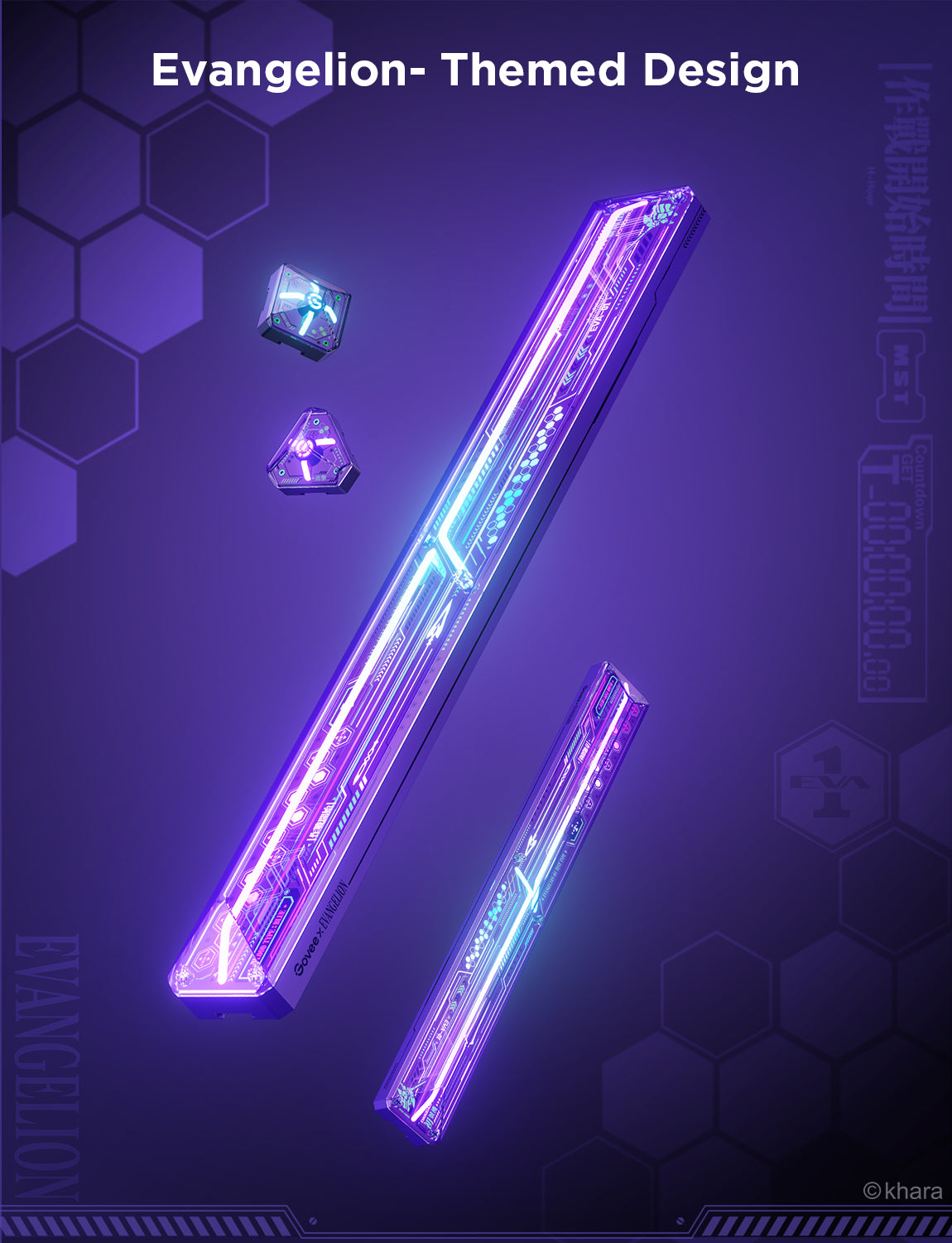 Govee Cyborg Cube Gaming Wall Light 6+2EVA CO-Branding - H6063281