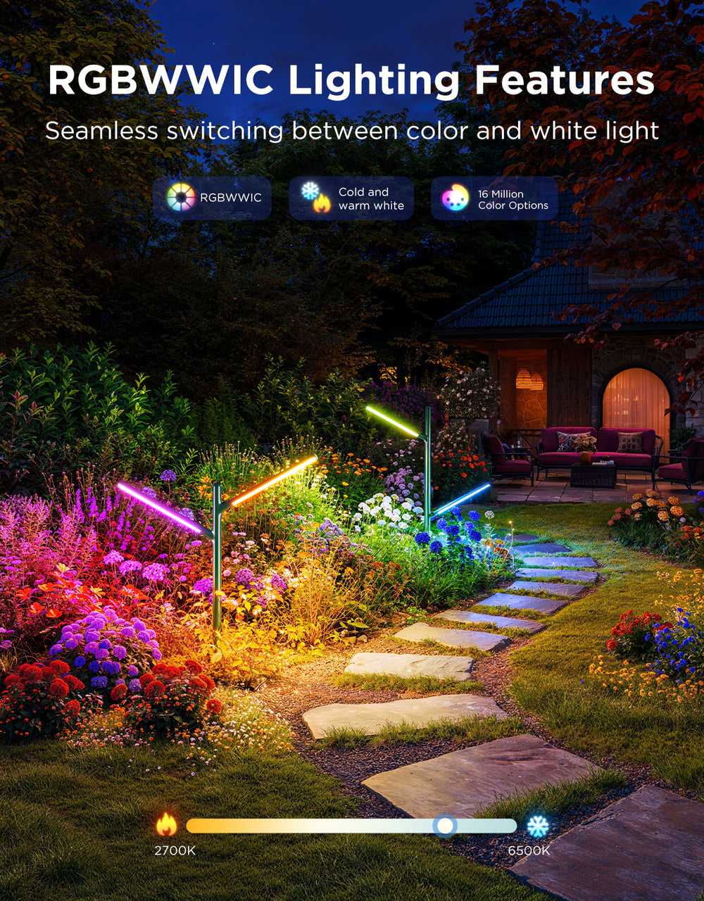 Govee RGBICWW Garden Lights - H7086