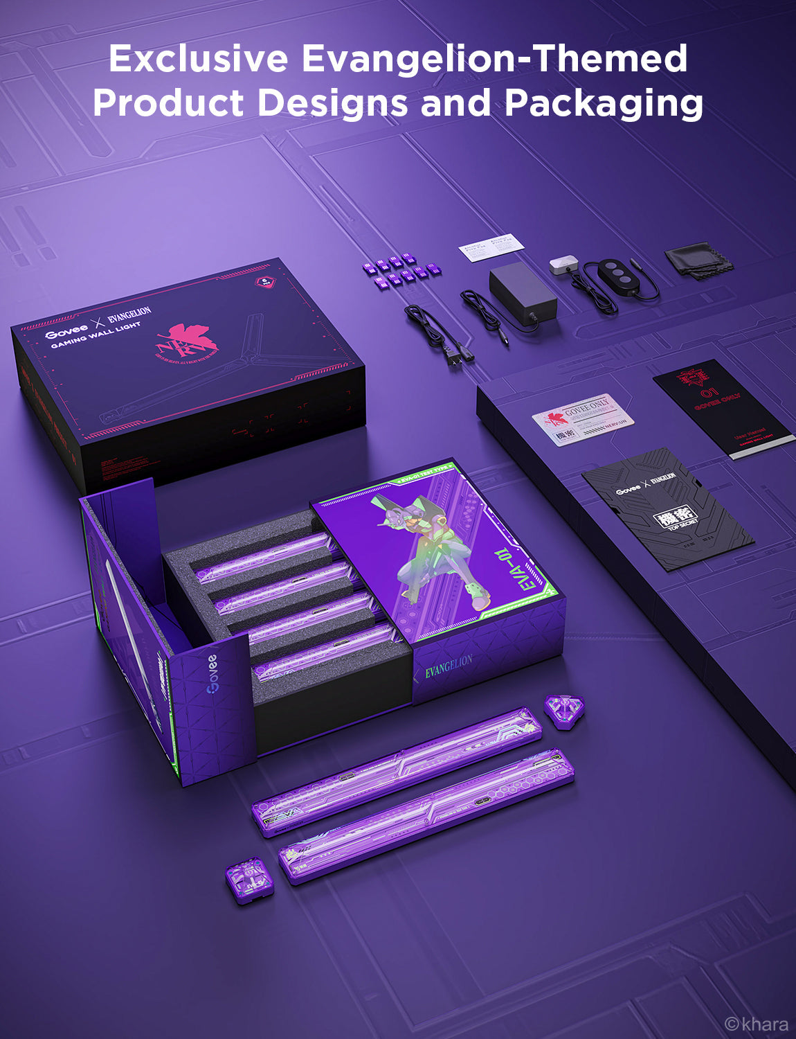 Govee Cyborg Cube Gaming Wall Light 6+2EVA CO-Branding - H6063281