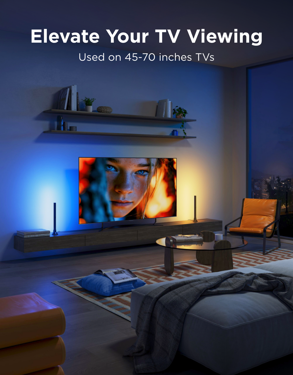Govee RGBIC TV Light Bars for 45-70 inch TVs - H6046