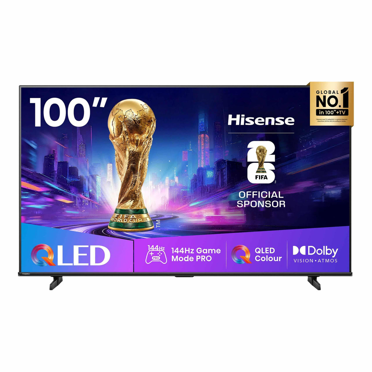 Hisense 100 Inch Q7Q QLED 4K Smart TV, 144Hz, 100Q7Q