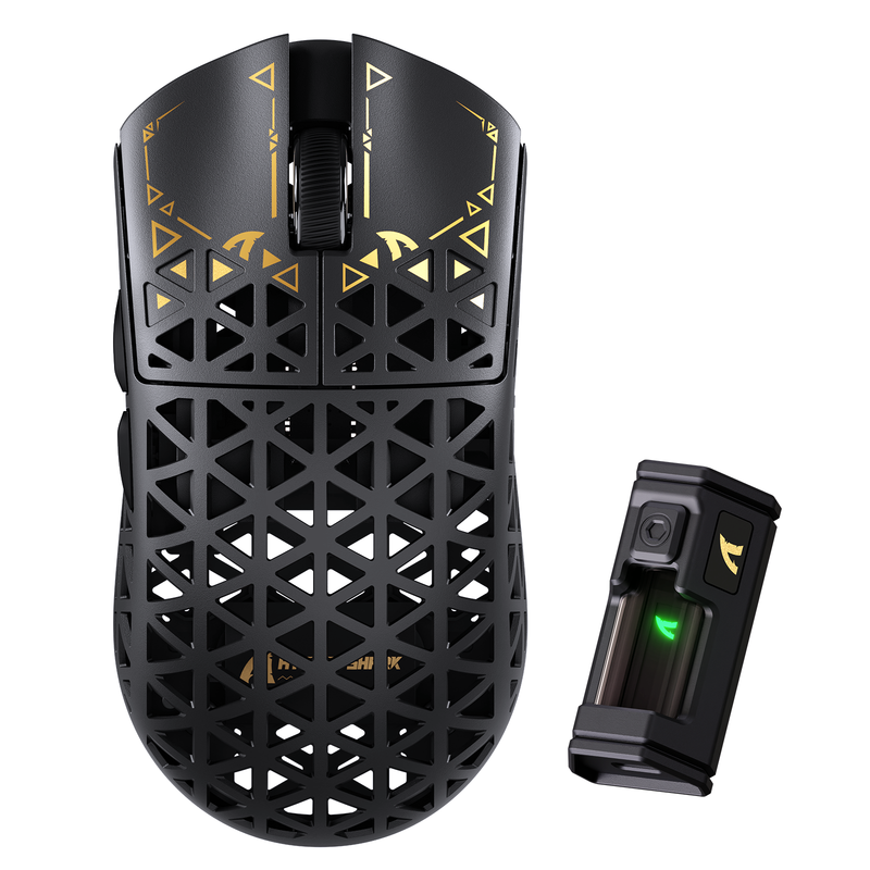 ATTACK SHARK R5 Ultra 39g SUPERLIGHT Carbon Fiber Wireless 8K PAW3950MAX Gaming Mouse PAW3950MAX up to 42000 DPI - Black