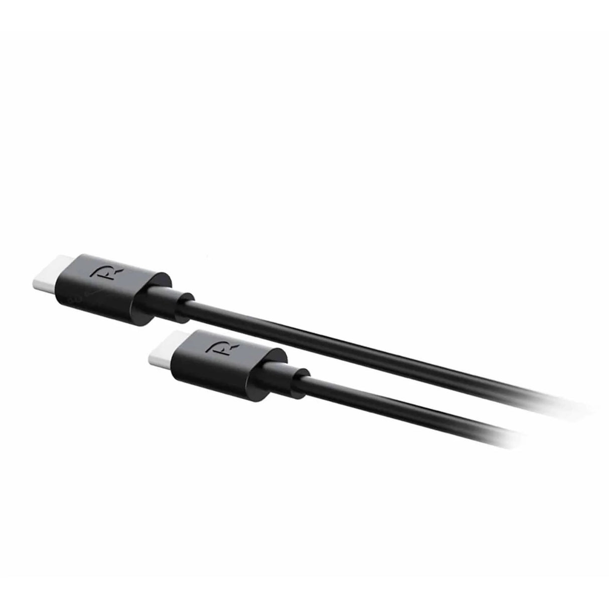 راف باور RP-PC1057 شاحن حائط GaN بقوة 20 واط + كابل USB-C إلى USB-C أسود