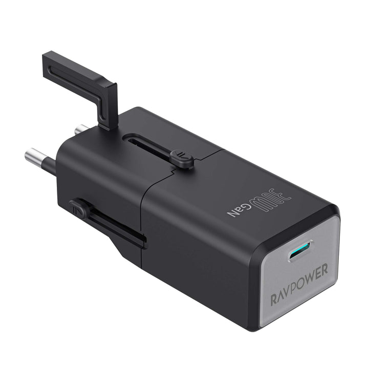 RAVPower RP-PC1060 Super Mini 1C port PD30W travel adpater (UK,EU,US,AUS Plug) - RP-PC1060