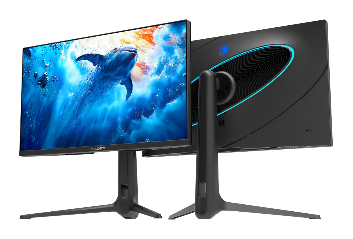 Sades RS-Dolphin SA-F01U27, 27" Dual mode: UHD (4K) 3840x2160 160Hz / FHD 320Hz, IPS Flat Gaming Monitor - Black