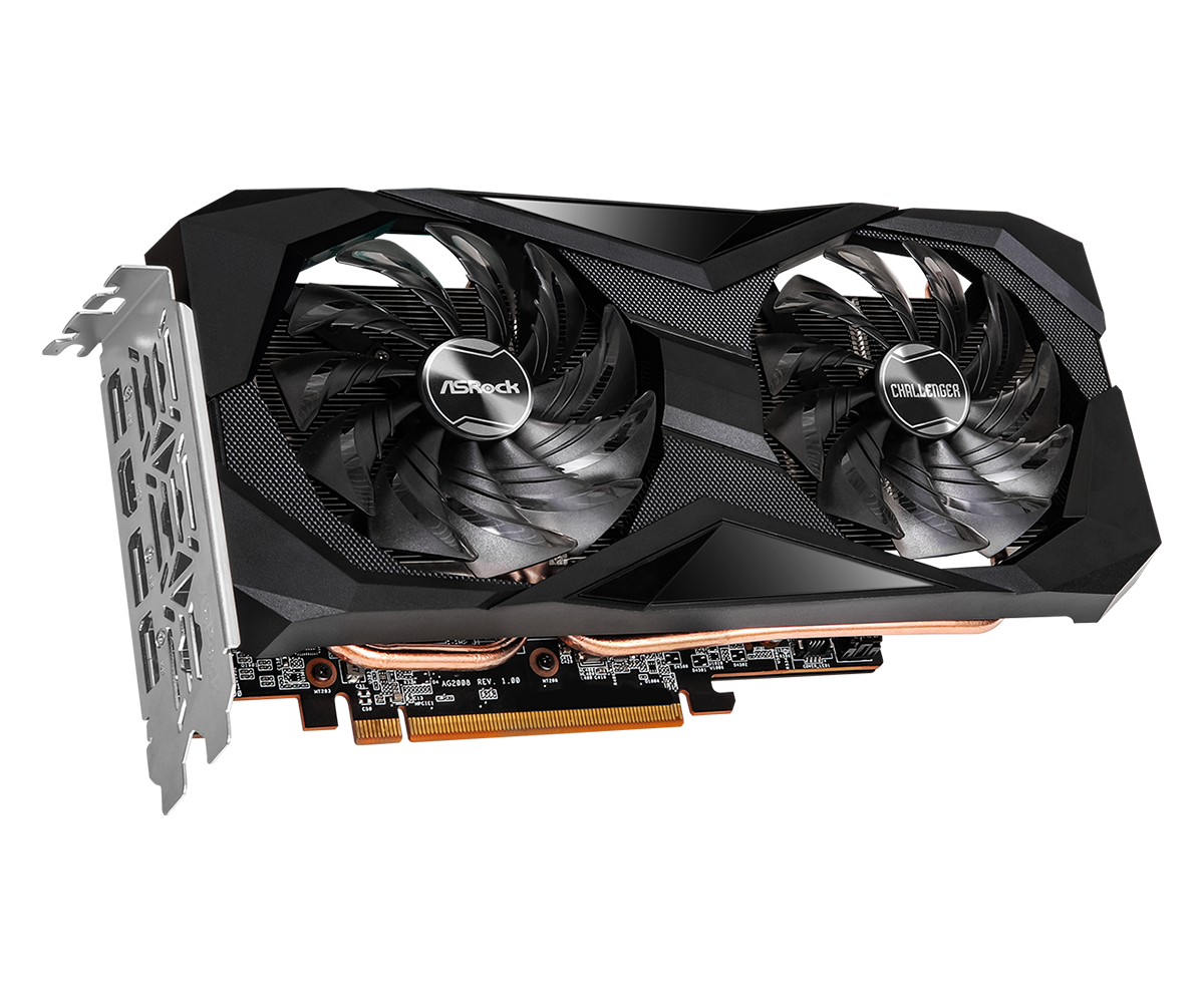 AsRock AMD Radeon RX 6600 XT Challenger D 8GB OC Gaming Graphics Card - Black