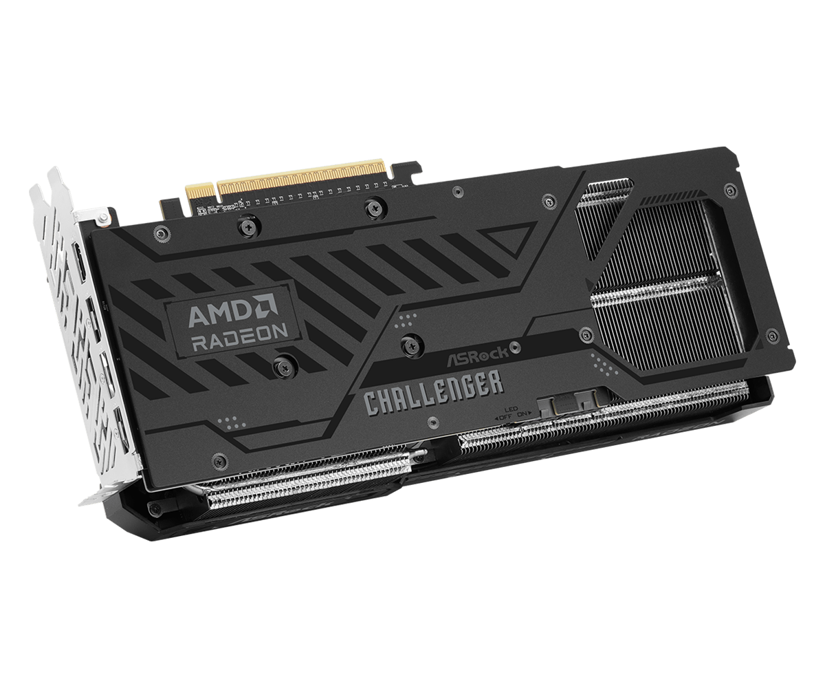 AsRock AMD Radeon RX 9070 XT Challenger 16GB Gaming Graphics Card - Black