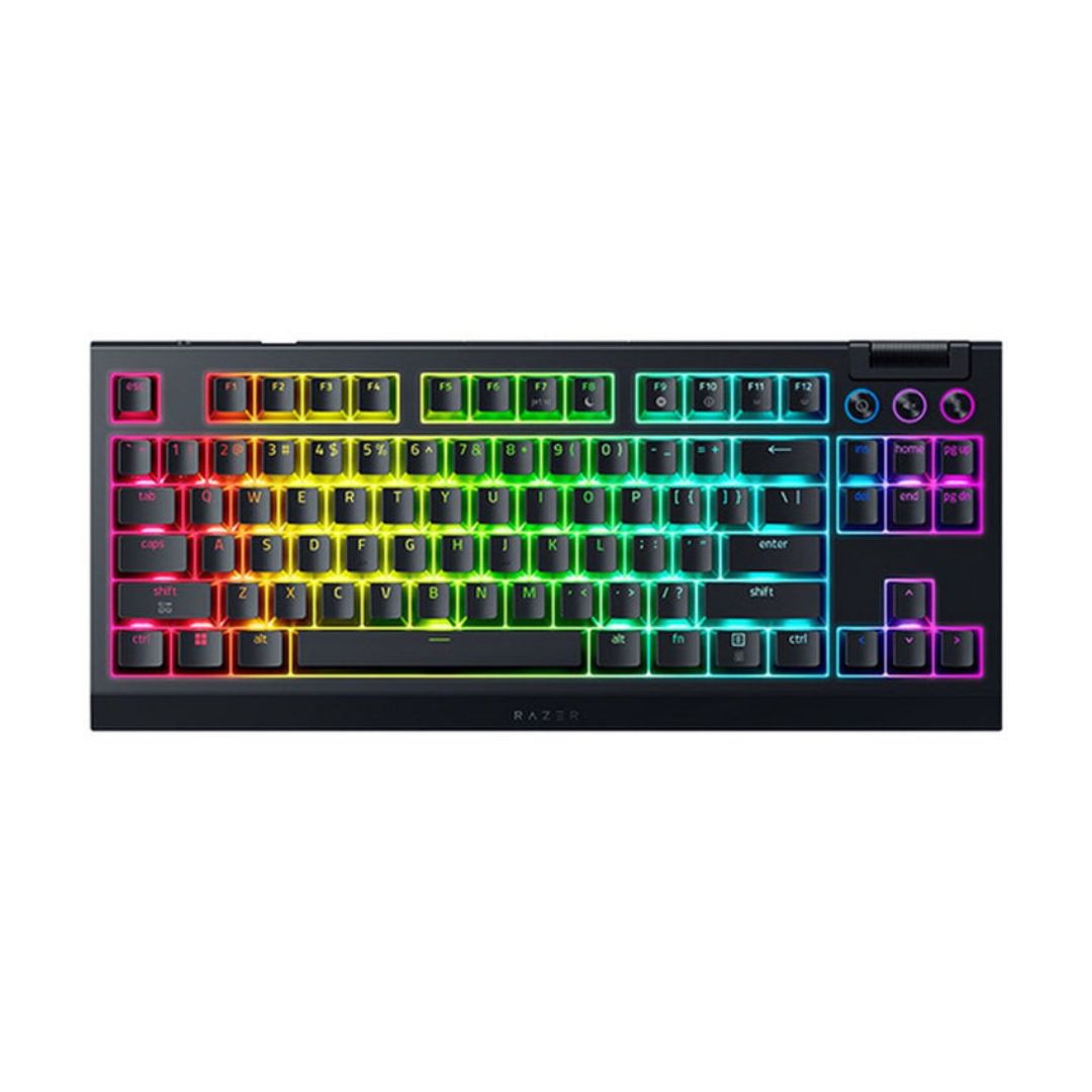 Razer BlackWidow V4 Tenkeyless HyperSpeed Wireless Hot-swappable Gaming Keyboard - Black