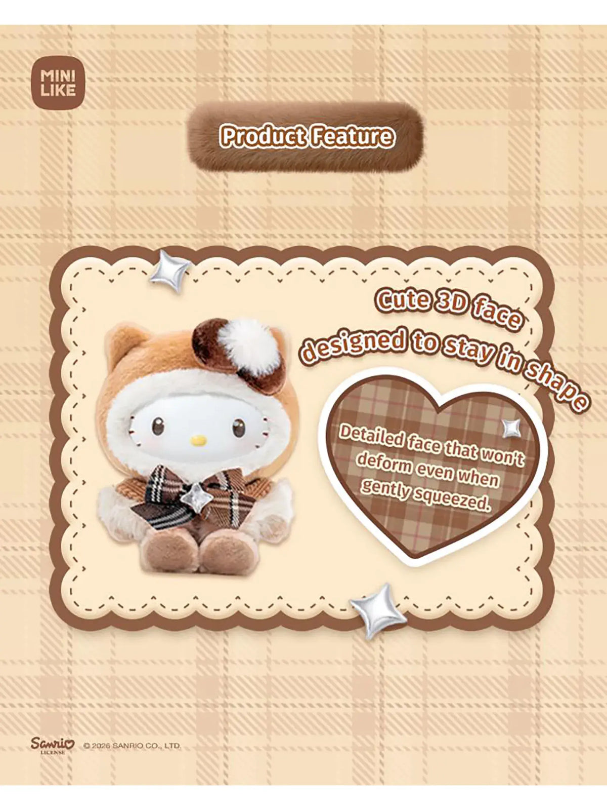 Sanrio characters Fuzzy Style Series Plush Relaxing Toy Sanr (Blind Box) selling per piece - 25MR-016