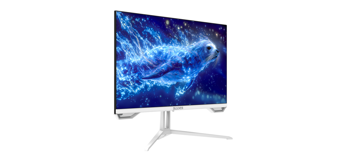Sades SL-Sealion-24 SA-F01F24W, 24" FHD 1920x1080, 120Hz, 1ms, HDMI 2.1, IPS, Flat Gaming Monitor - White