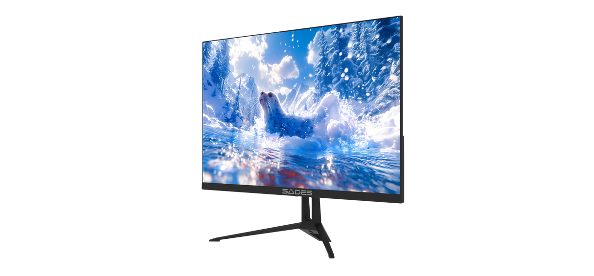 طاولة ألعاب Gamax RGB سوداء من ألياف الكربون، مقاس 120 × 60 × 74 سم، تتضمن لوحة ماوس مع لوحة مفاتيح، وشاشة ألعاب ST-Seal مقاس 22 بوصة بدقة FHD 1920 × 1080، ومعدل تحديث 120 هرتز، وتقنية IPS، ولون أسود مطفي، ضمن باقة خاصة.