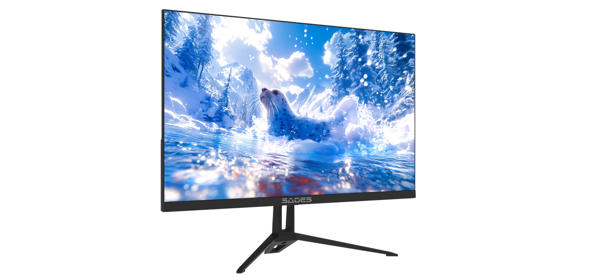 طاولة ألعاب Gamax RGB سوداء من ألياف الكربون، مقاس 120 × 60 × 74 سم، تتضمن لوحة ماوس مع لوحة مفاتيح، وشاشة ألعاب ST-Seal مقاس 22 بوصة بدقة FHD 1920 × 1080، ومعدل تحديث 120 هرتز، وتقنية IPS، ولون أسود مطفي، ضمن باقة خاصة.