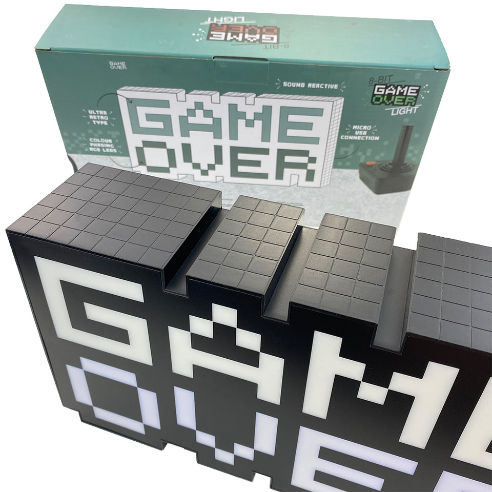 Paladone 8-Bit Game Over Sound Reactive Light