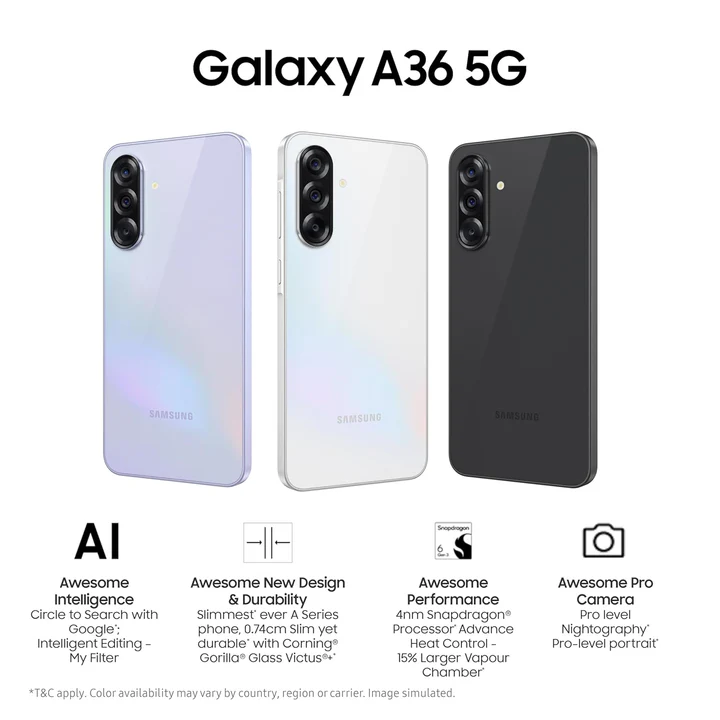 Samsung Galaxy A36 5G,6.7", 8 GB RAM