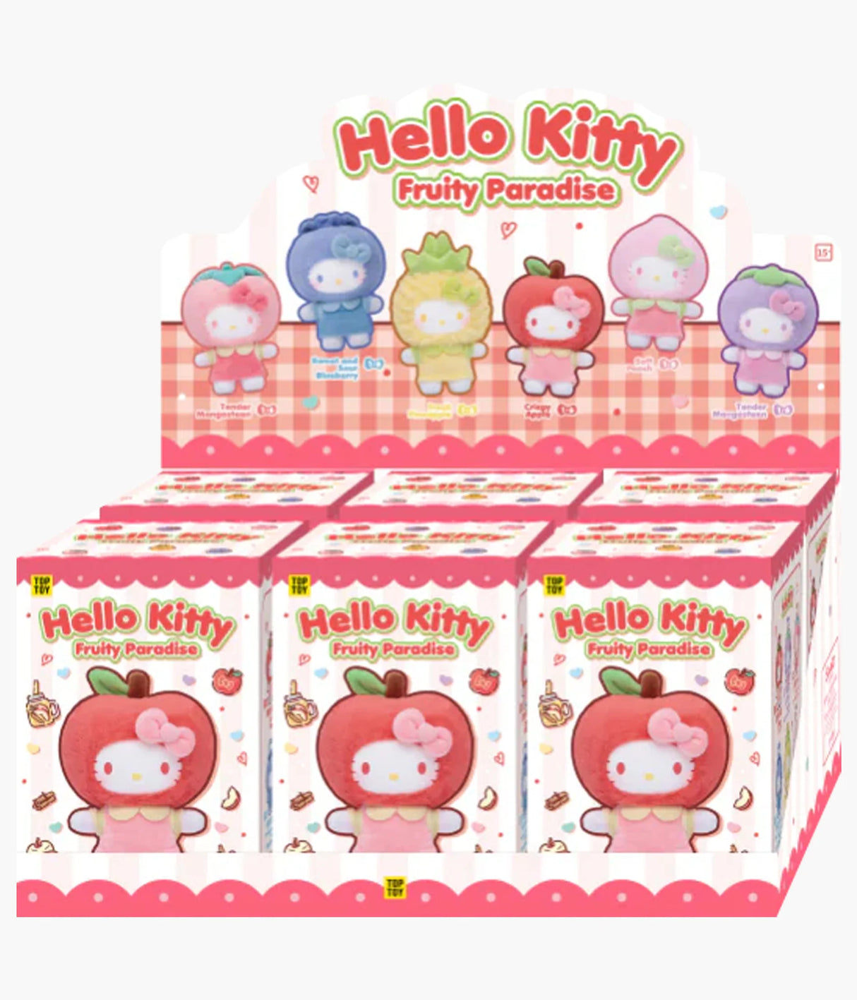 Hello Kitty Fruity Paradise Series Plush Pendant (Blind Box)