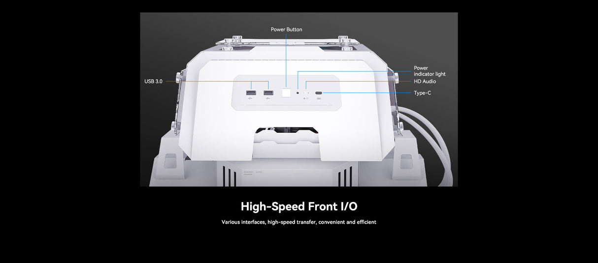 Alseye ROBOBOX Micro ATX / ITX Air Flow PC Case - White